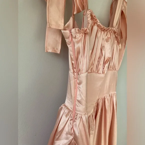 Pink Satin Princess Dress - Picture 4 of 7